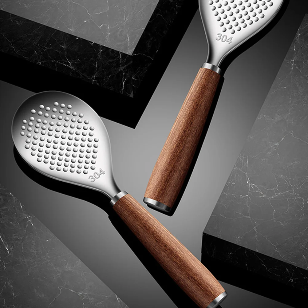 Stainless Steel Rice Spoon Ergonomic Kitchen Gadget For Rice Soup Porridge Serving Smooth Handle Home Restaurant