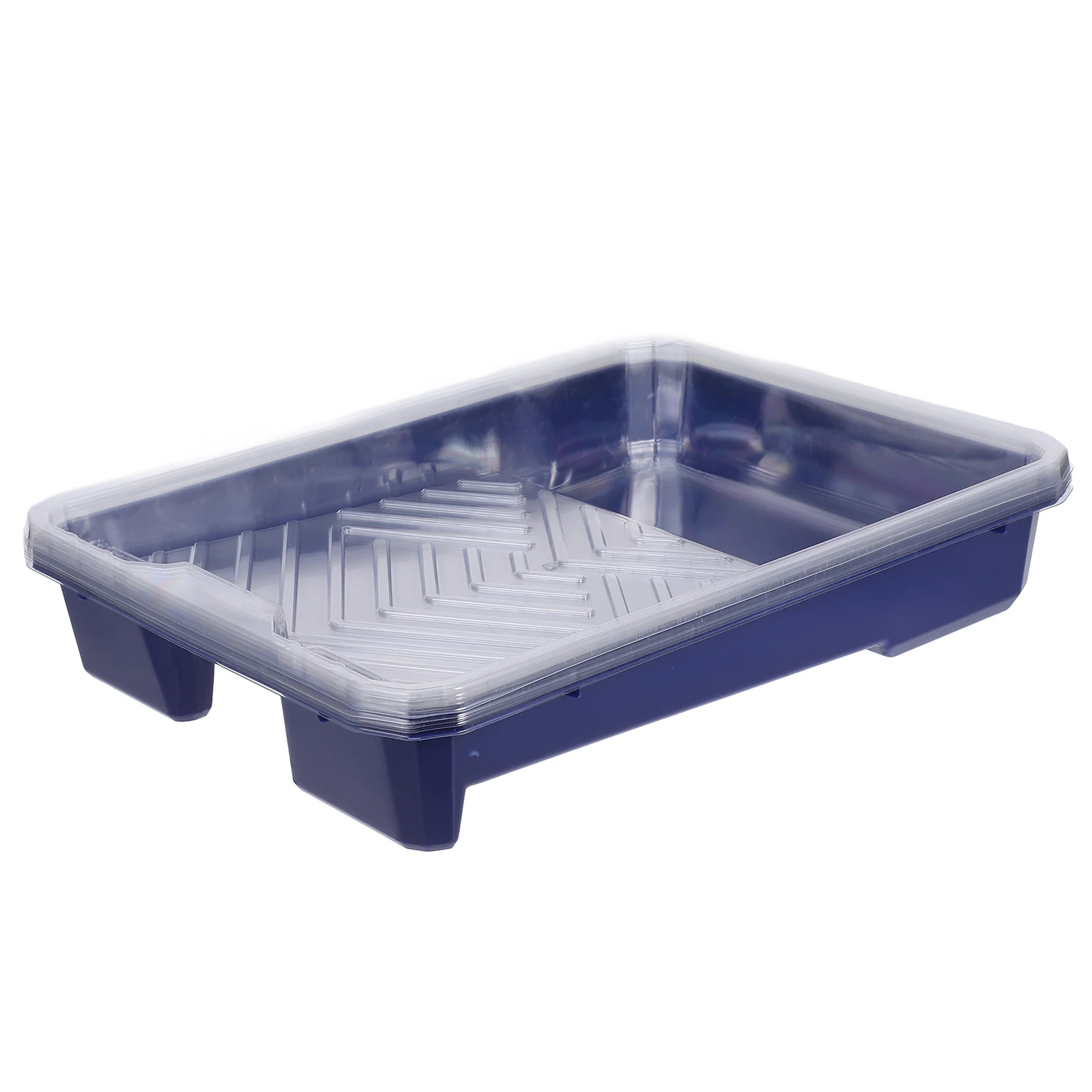 

1 set Paint 9 Inch Blue Plastic Coating Roller Pans Painting Supplies Small Paints Tray Plastic Tray Liner Reusable