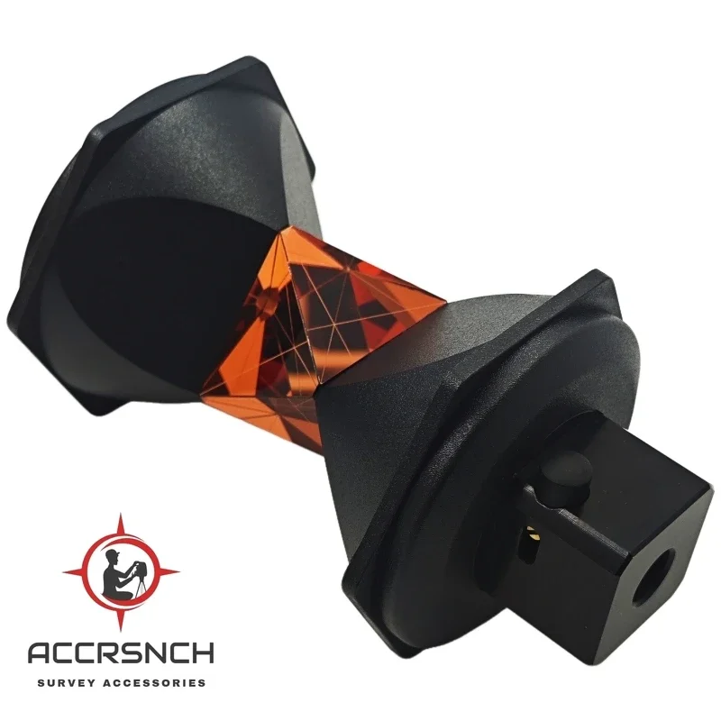 ACCR GRZ122, Light Weight Accurate 360 Degree Reflective Prism with Metal Holder, for Leica ATR Total-Station Topography Survey