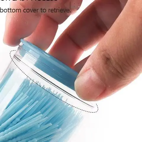 300/Pcs Toothpick Brush Plastic Toothpick Double Head Disposable Household Interdental Brush Teeth Picking Dental Floss