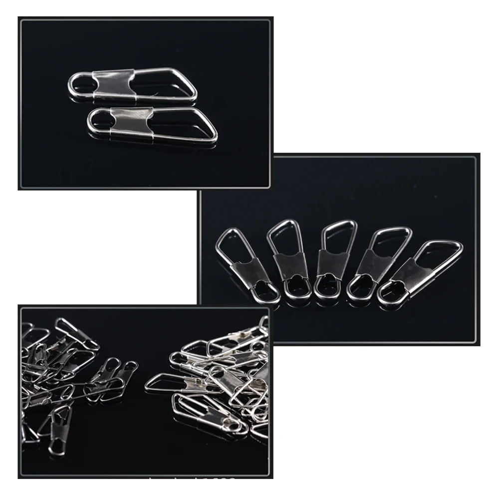 DNDYUJU 50-100 قطعة الكربون الصلب الصيد موصل الصيد إغراء المفاجئة الصيد تحمل وصلة دوّارة لصيد الأسماك دبوس معالجة الصيد هوك أدوات #6