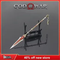 God of War New 22cm Draupnir Spear Kratos Weapon Keychain Game Weapon Model Katana Metal Anime Sword Toys for Boy Children Gifts