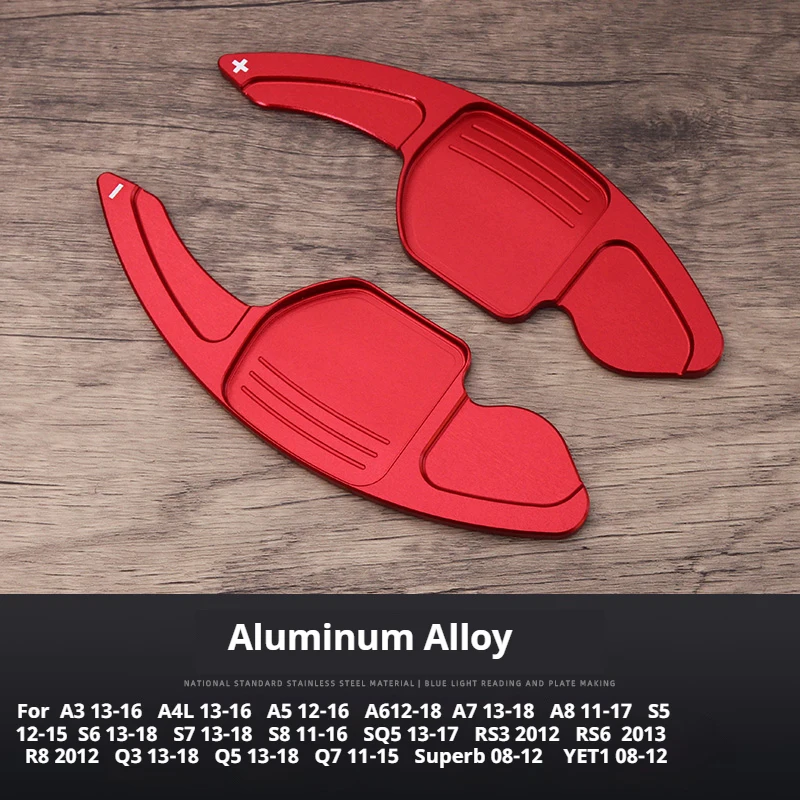 

2pcs/lot Car Sports Steering Wheel Shift Paddle Shifter Fit For Audi A1 A3 A4L A5 A7 S3 S4 S5 Q2 Q5LSQ5L Q7 TT TTS