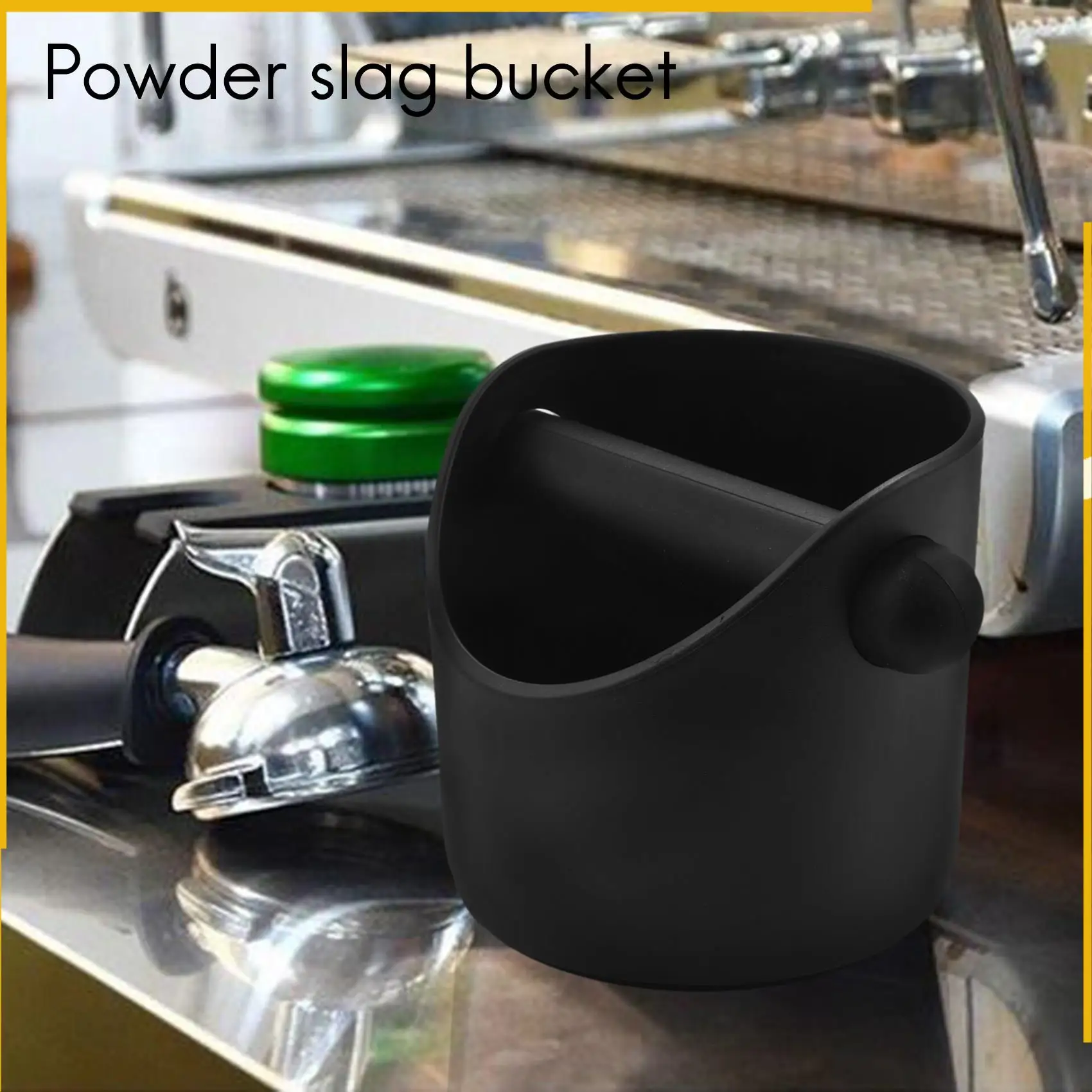 A92P コーヒーグラインドノックボックスとエスプレッソダンプビン (ブラック)