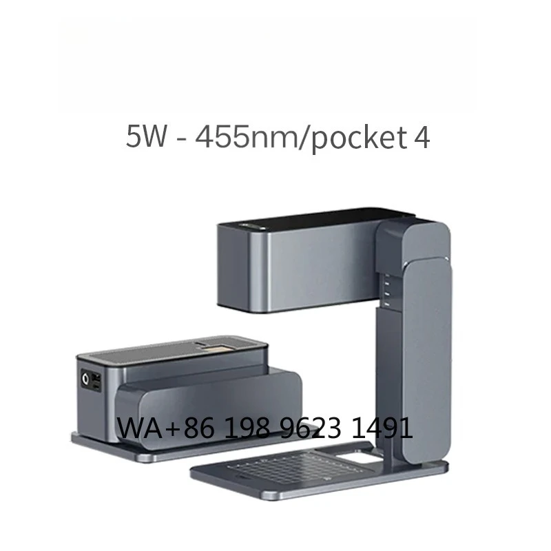 

5W Diode Mini Engraver APP Controlled Foldable Portable Logo Marking Machine Wood Cardboard Craft Engraving Tool