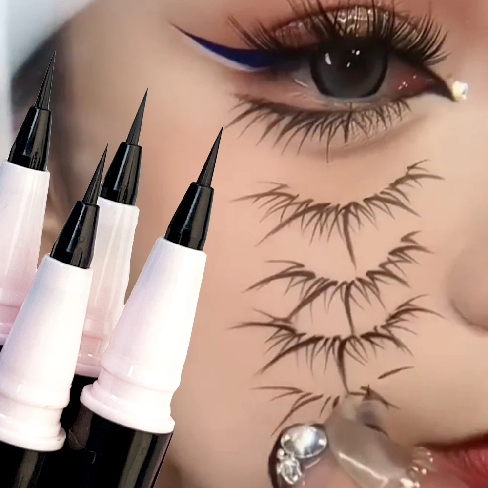 Matita per Eyeliner liquido opaco Ultra-fine impermeabile asciugatura rapida nero marrone sdraiato baco da seta ciglia inferiori Eyeliner per il trucco degli occhi