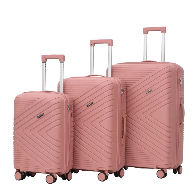 Moda Viagem Trolley Case, Nova Mala, 24 "Mala, 3 Piece Set, 027