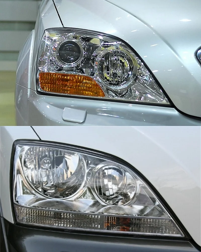 Car Front Headlight Cover For KIA Sorento 2004 2005 Auto Headlamp Lampshade Lampcover Head light Covers glass Lens Shell Caps