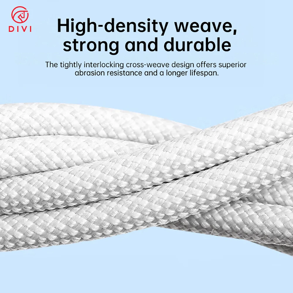 DIVI USB C Cable PD60W Fast Charge Cable for iPhone 17 16 15 Samsung S25 S24 iPad MacBook Air Xiaomi Fast charging Data Cable - náhled 3