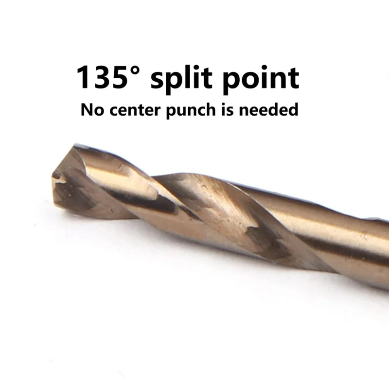

GTBL 3.2Mm Cobalt Drill Bits(20PCS),M35 HSSCO High Speed Steel Double Ends Stubby Body Twist Drill Bit Set For Hardened Metal