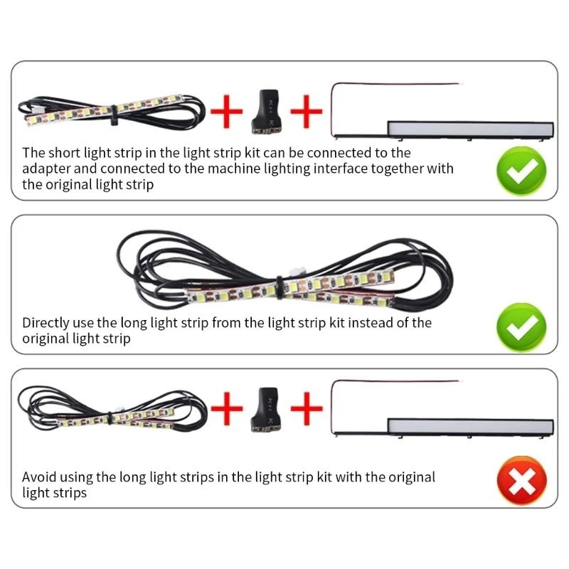 Tiras luz LED 24 VCOB para laboratorio P1P P1S Luces LED Strips LED Accesorios impresoras