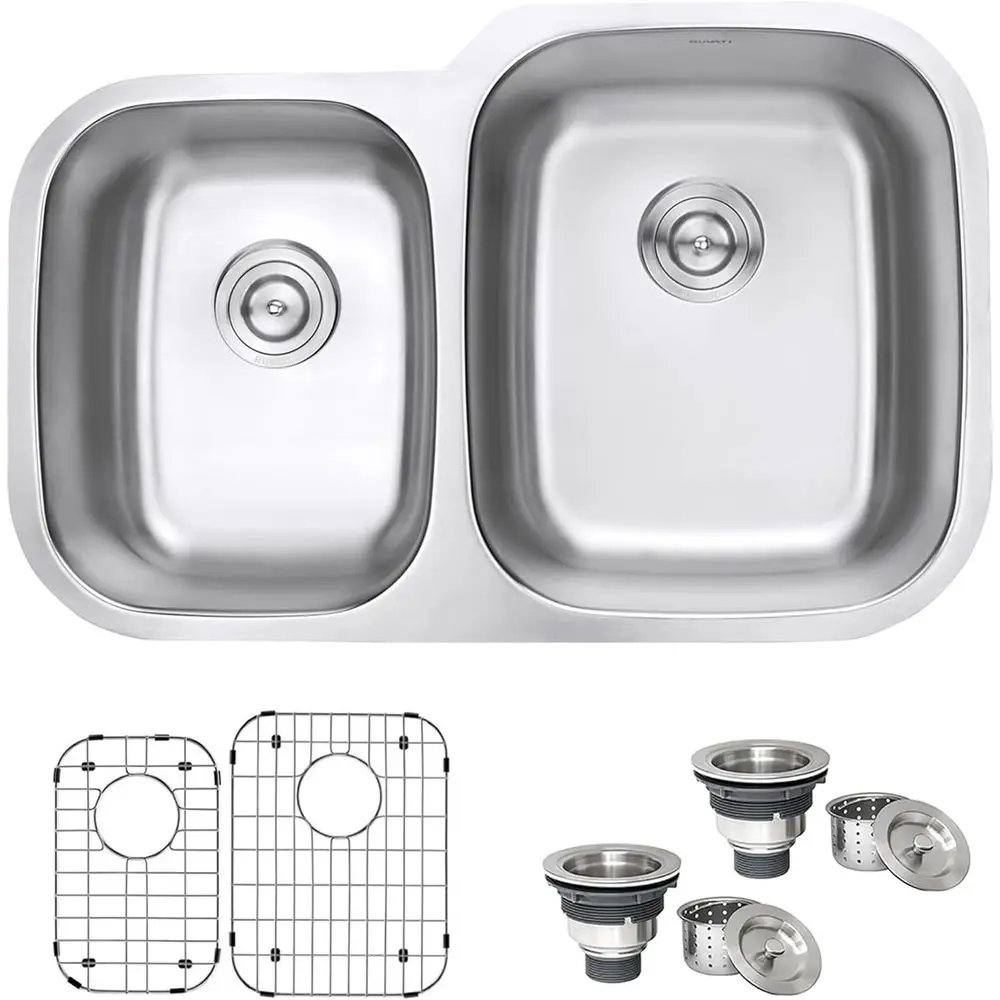

32 40/60 Double Bowl Undermount Stainless Steel Kitchen Sink