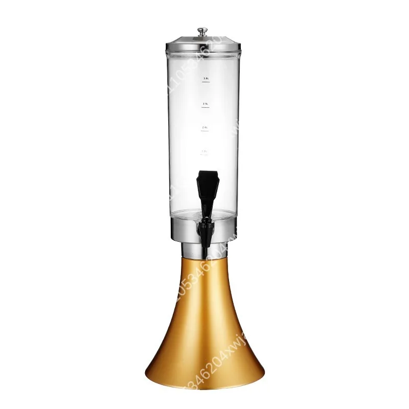 

Commercial 3L Multi-Beverage Dispenser with Tower for Draft Beer Juice Cocktails KTV Bar Party Use Stainless Steel