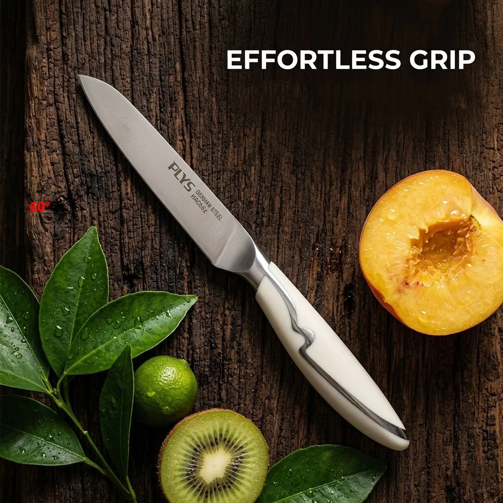 High End Multipurpose Kitchen Small Knife Sharp Stainless Steel Blade Fruit Knife For Home Cooks & Chef Precise Slicing