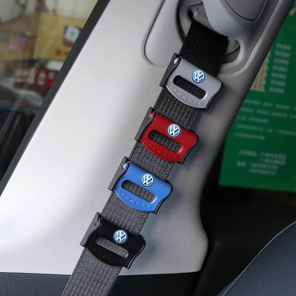 Car Seat Belt Clips Adjustable Stopper Fixed Buckle Clip For Volkswagen R Line Golf MK7 GTI Tiguan TAYRON Jetta Polo Bora Passat