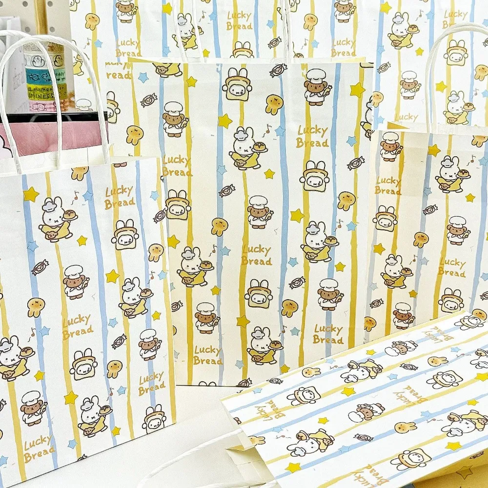 

Милая подарочная сумка Kawaii Miffy в стиле инстаграм, вместительная сумка-тоут, изысканный подарочный бумажный пакет, подарок для девочки.