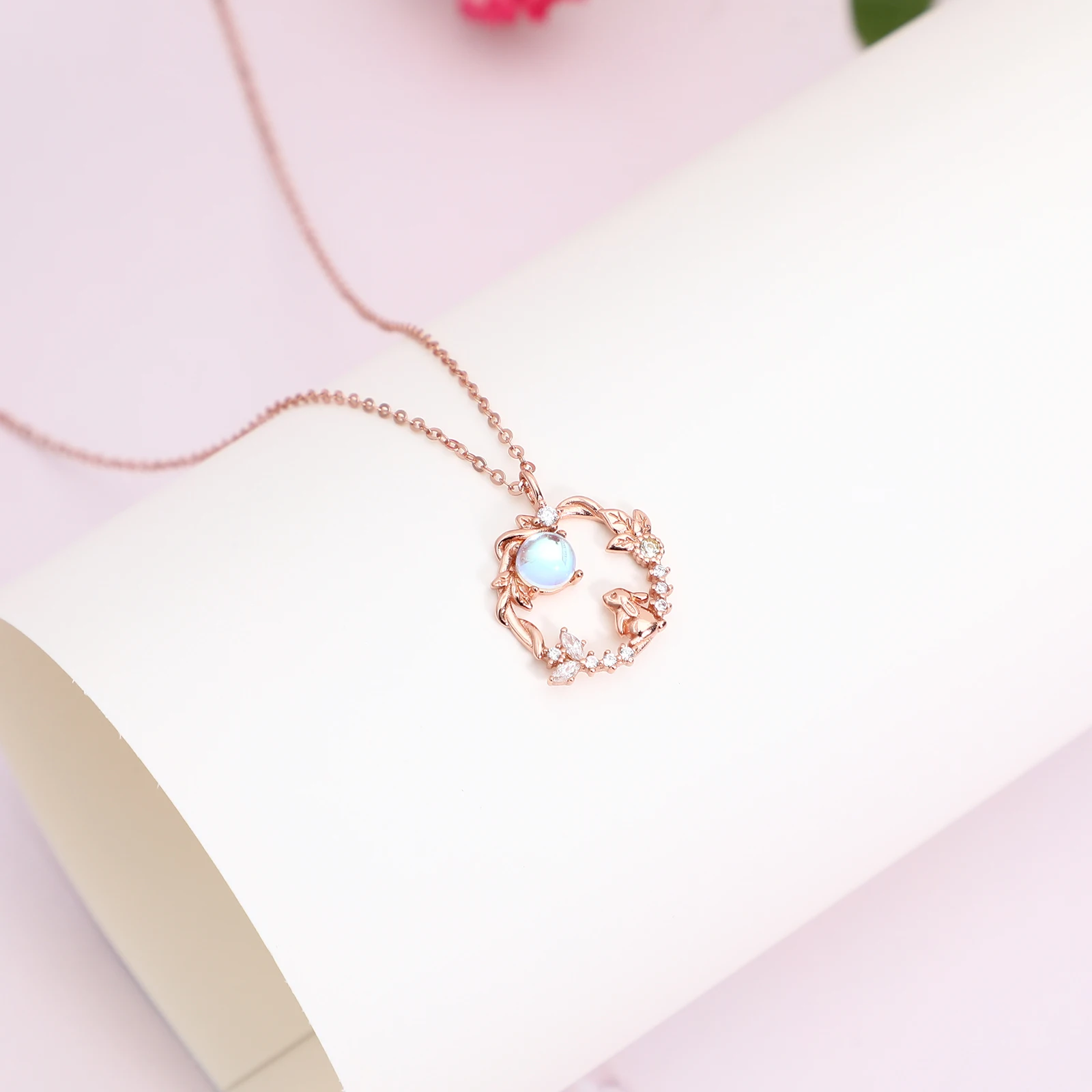 

Necklace Rabbit Bunny Matching Jewelry for Women Department Girls Charm Cute