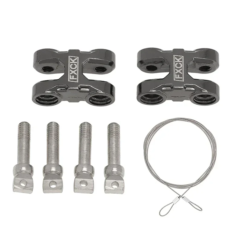 

Metal ROCK Bumper D-ring Tow Hook for 1/10 RC Crawler Car TRX-4 Axial SCX10 90046 Redcat GEN8