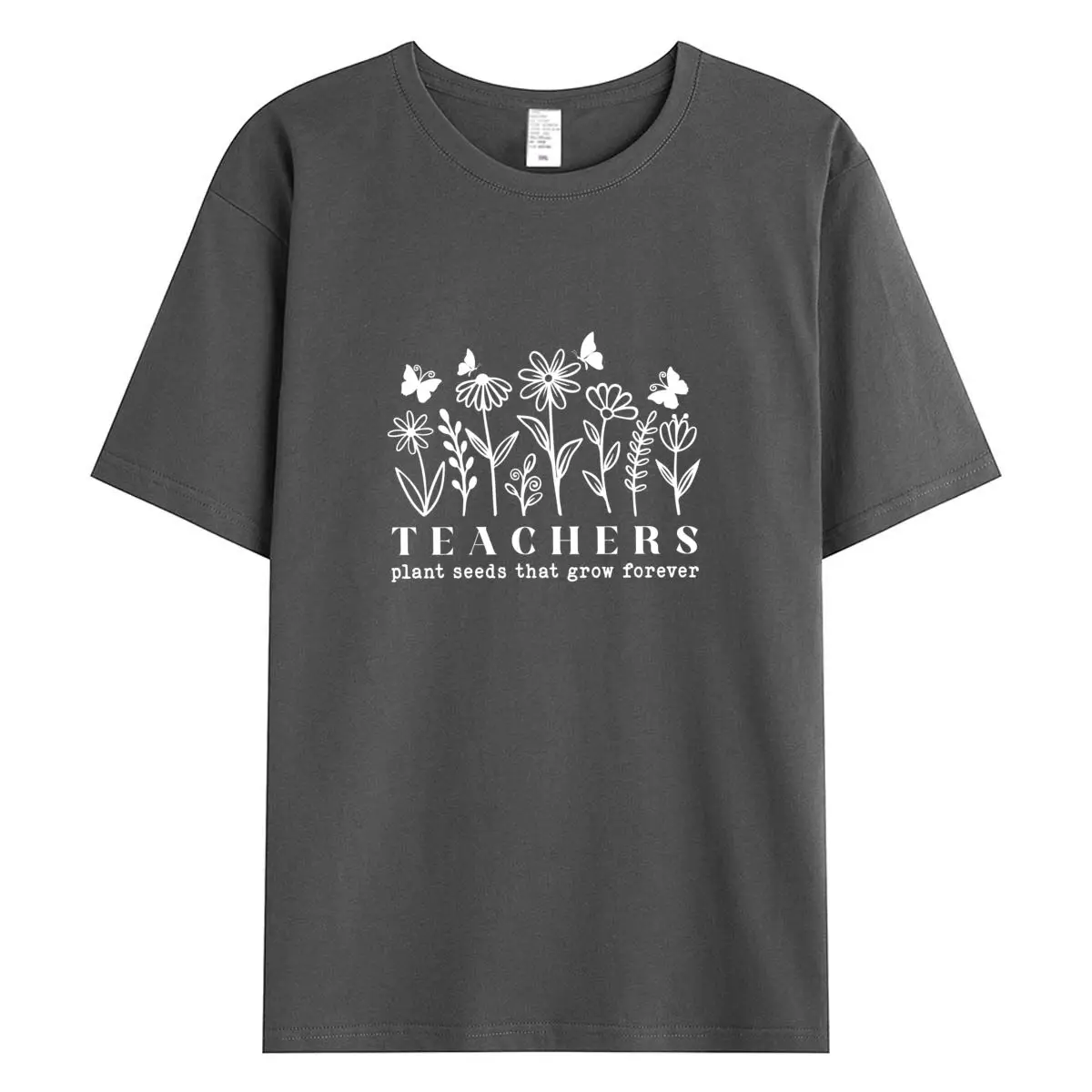 Women's Short Sleeve Cotton T-shirt Fasfon Graphic T Shirts Oversized Teacher Tee Tops Summer Female Tshirt Clothes