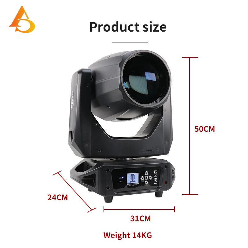 Projecteur d'éclairage de scène à tête mobile, faisceau DMX 295W, adapté pour DJ Chang Party, prohibe la lumière de scène professionnelle