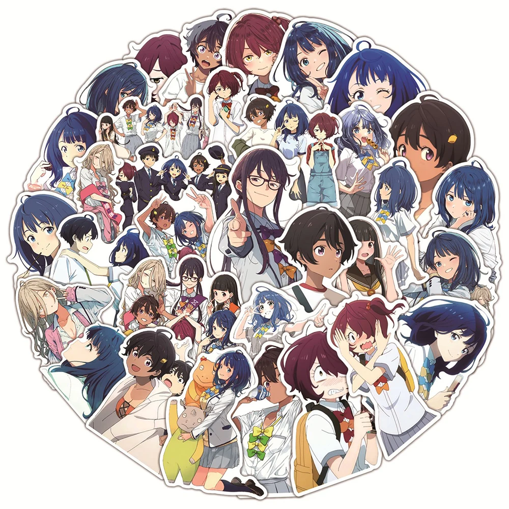 10/30/50pcs Anna Yanami Anime Stickers Kawaii Nukumizu Makeine Decals Lemon Yumeko Sikiya Too Many Losing Heroines Sticker