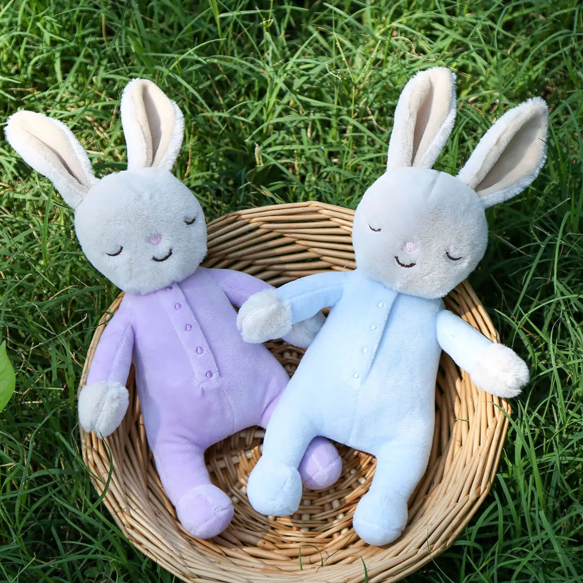 

26cm Cute Rabbit Plush Doll Toy Children Sleep Soothing Plush Stuffed Toys Cartoon Pet Rabbit Plush Doll Birthday Gift