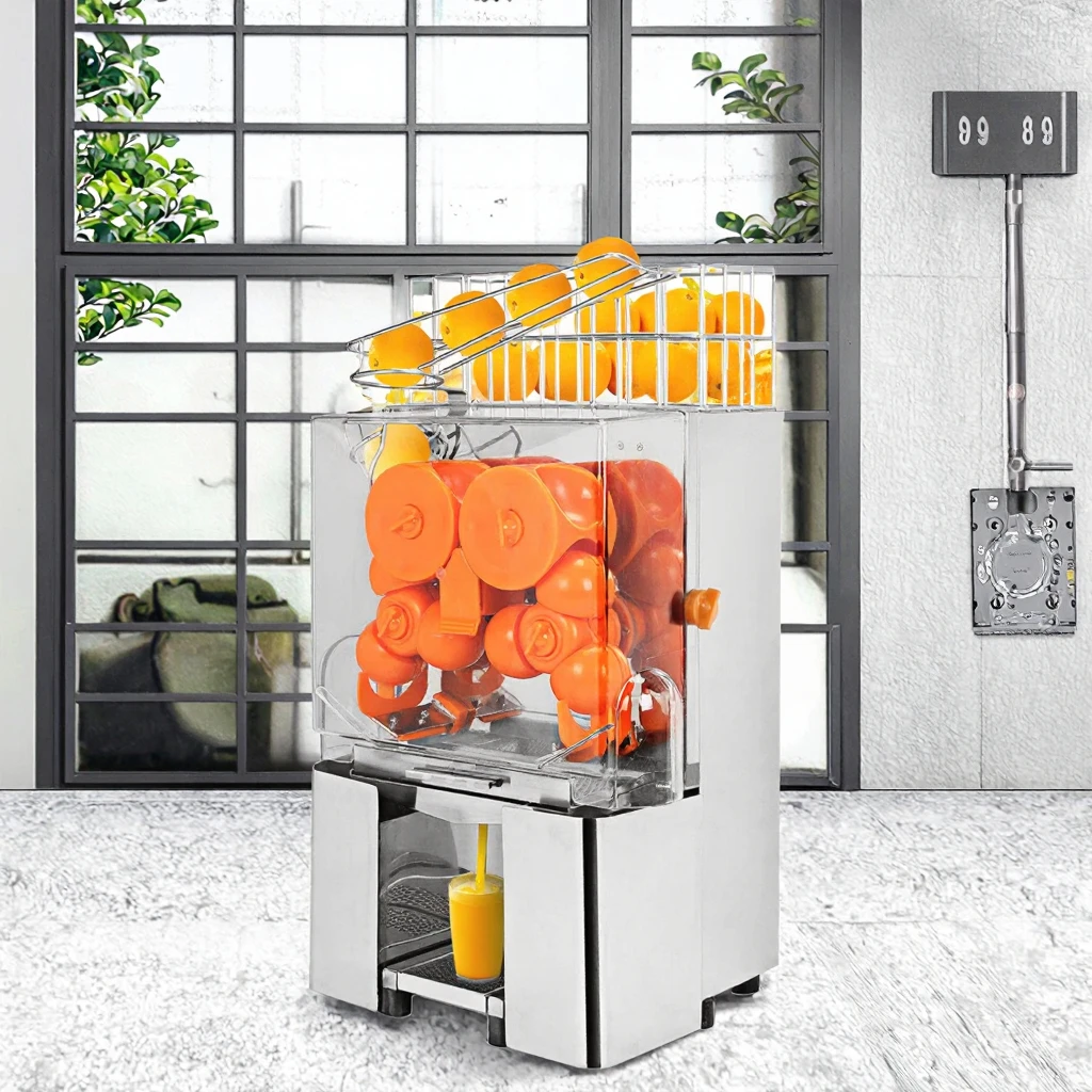 Commercial Professional Automatic Orange Juicer Machine Industrial Juice Extractor 110V 120W 1 Year Warranty