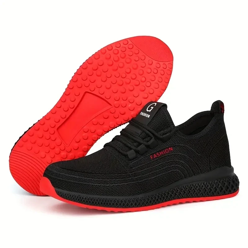 Work Safety Shoes Men Women Steel Toe Shoes Breathable Puncture-Proof Men Work Sneakers Boots Lightweight Safety Footwear Male