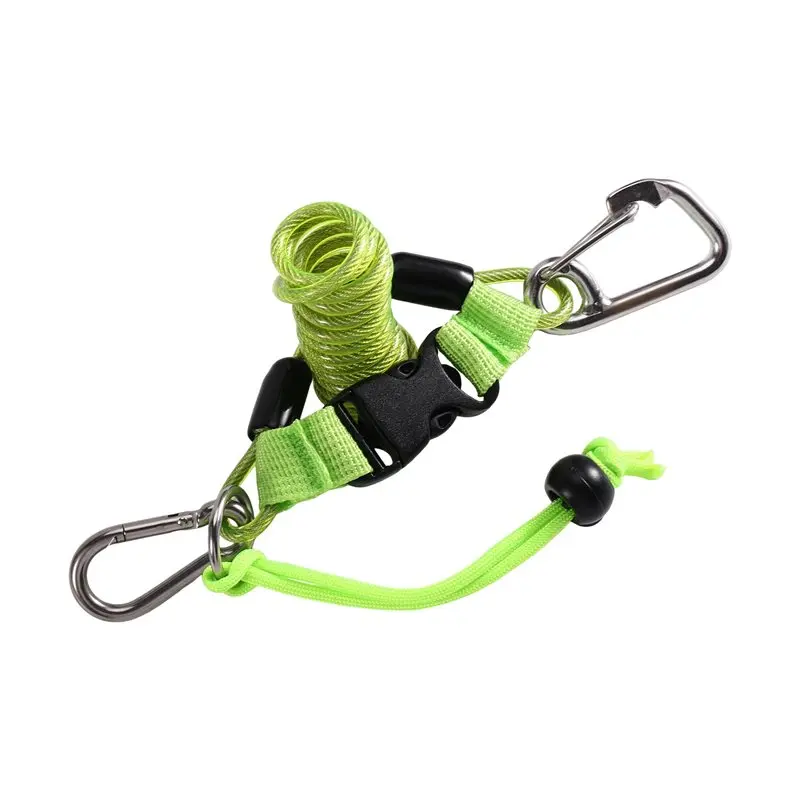 Summer sale Diving Camera Spring Rope Diving Anti Lost Hook Spring Rope Coiled Lanyard For Diving Outdoor Climbing A