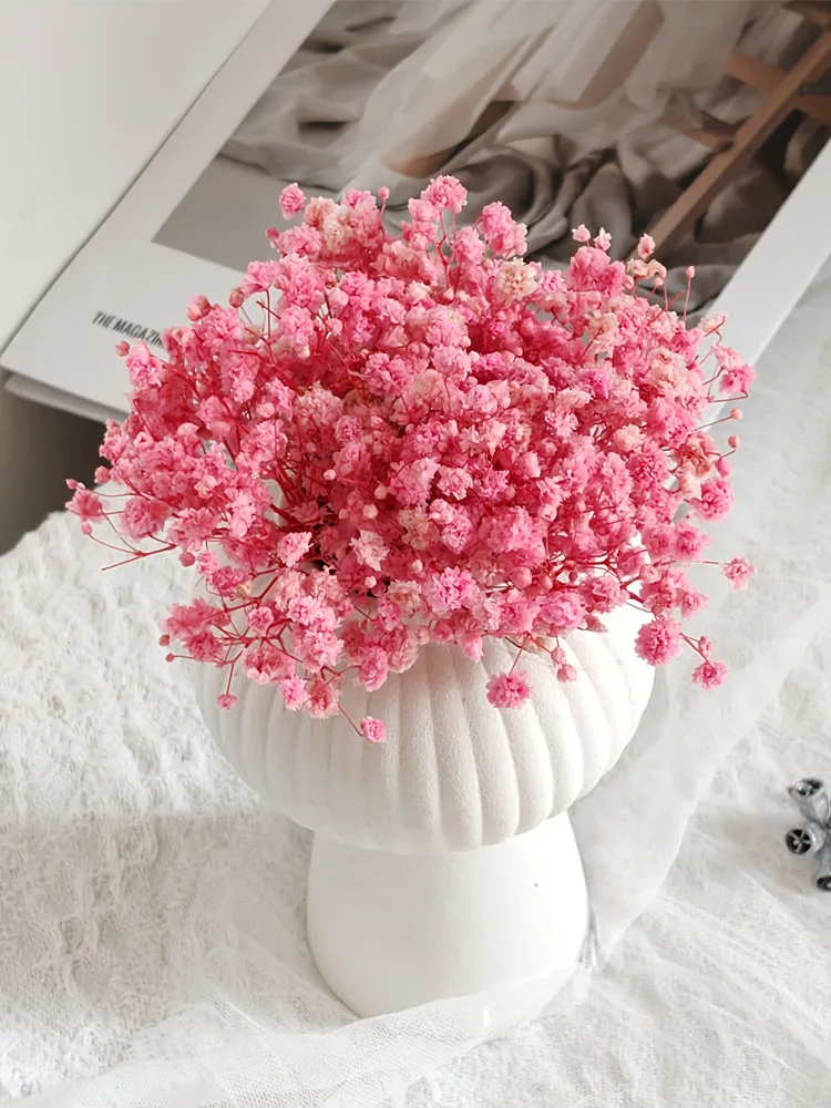 50/100 pièces de fleurs respirantes roses, adaptées à la décoration de mariage, de la maison et du bureau, style bohème, couronne florale, décoration d'Halloween, de Noël