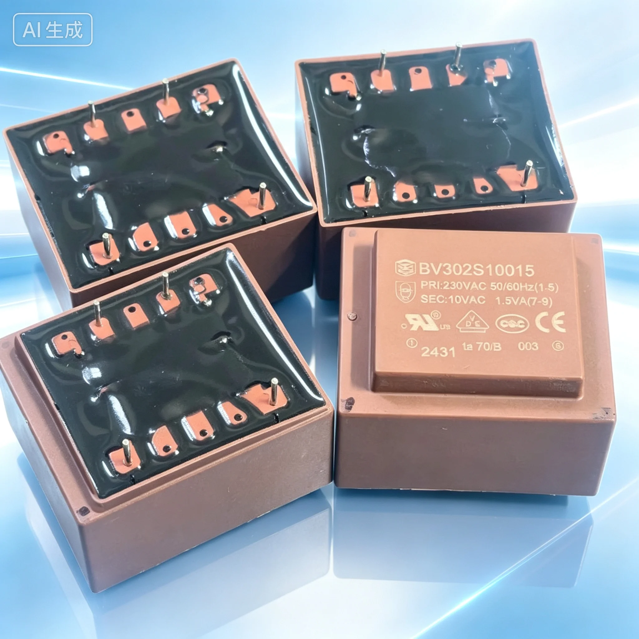 Sealed Transformer BV302S10015 1.5W 230V AC Input for 10V Output  10pcs