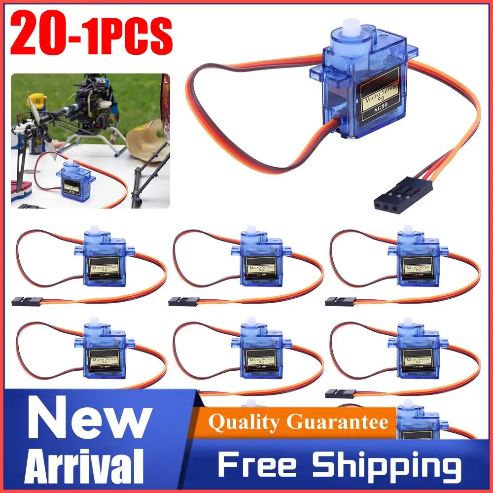 1-8pcs SG90 9G Micro Servo For RC Planes Fixed Wing Aircraft Model Telecontrol Aircraft Toy Mini Servo Motor 450 Helicopter