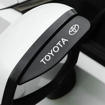 2 ks/sada krytu zpětného zrcátka do auta, dešťový štít, silikový gel, těsnění pro Toyota Corolla Yaris Rav4 Camry Avensi 10 nejlepší prodej Příslušenství k Toyotě RAV4 - №6