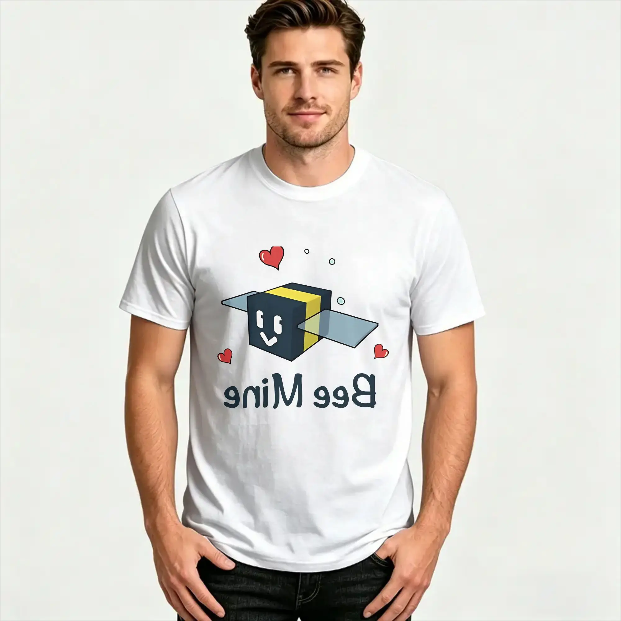 Fashion Bee swarm simulator Bee Mine T-Shirt Men Women's O Neck Cotton T Shirt Short Sleeve Tee Shirt Summer Clothes