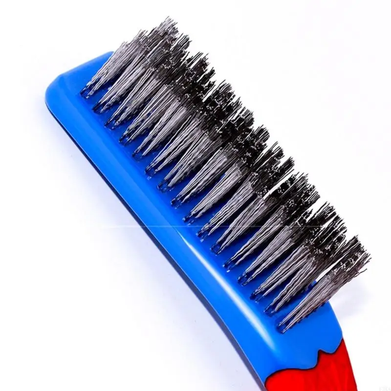   Stainless Steel Wire Brush Scrubber For Metal Rust Removal Car Home Polishing