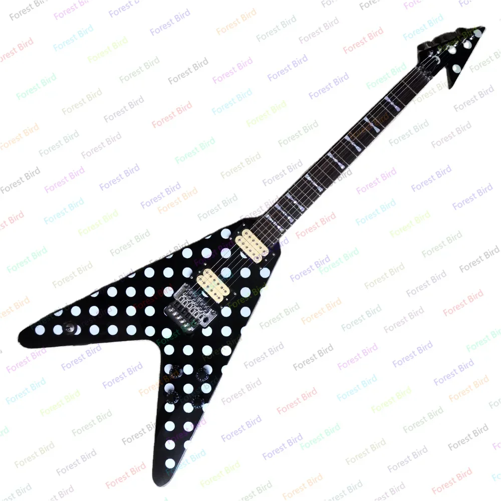 

Flyoung Hot Sale Cheap Guitar Musical Instrument Flying V Shape Electric Guitar