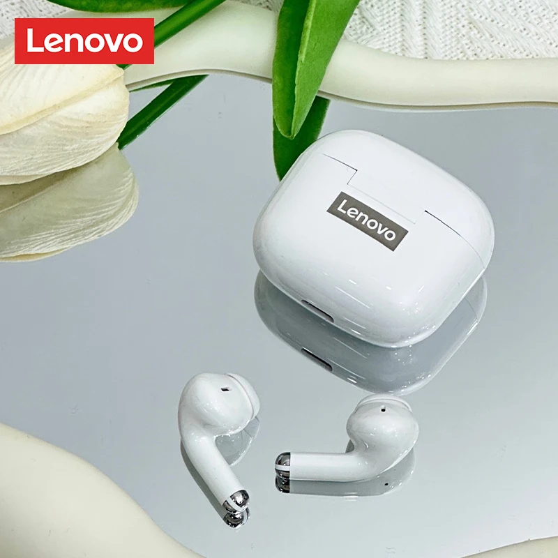 Lenovo LP40 Pro Earphone Bluetooth Nirkabel Baterai Tahan Lama Headphone Musik Modis Latensi Rendah Panggilan HD Pilihan Earbud Gaming