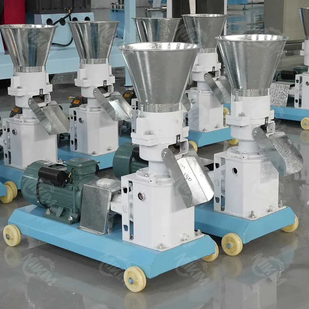 Chicken, cow, and pig pellet feed making machine - poultry feed processing machine - feed pellet manufacturing machinery