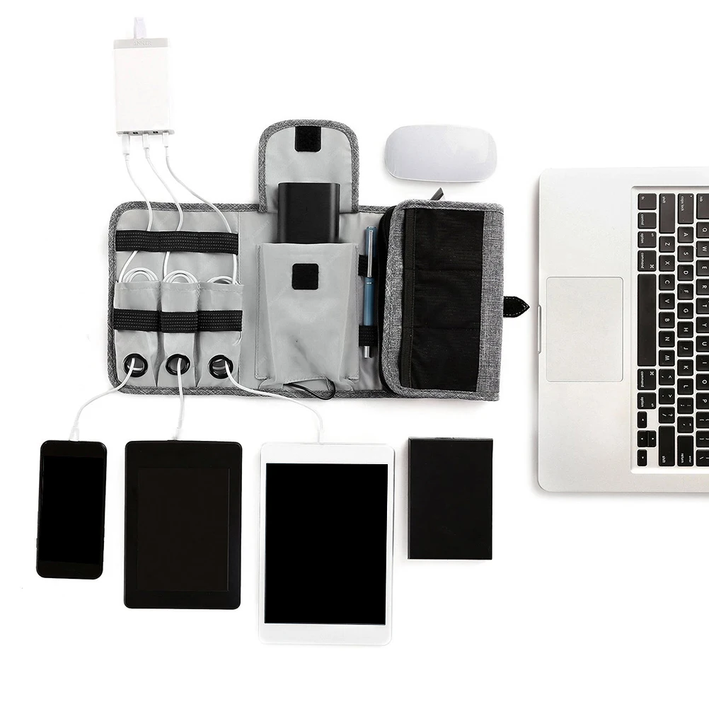 

Digital Storage Bag Large Capacity Foldable Pouch USB Cable ganizer Portable Travel Accessories HOLDER