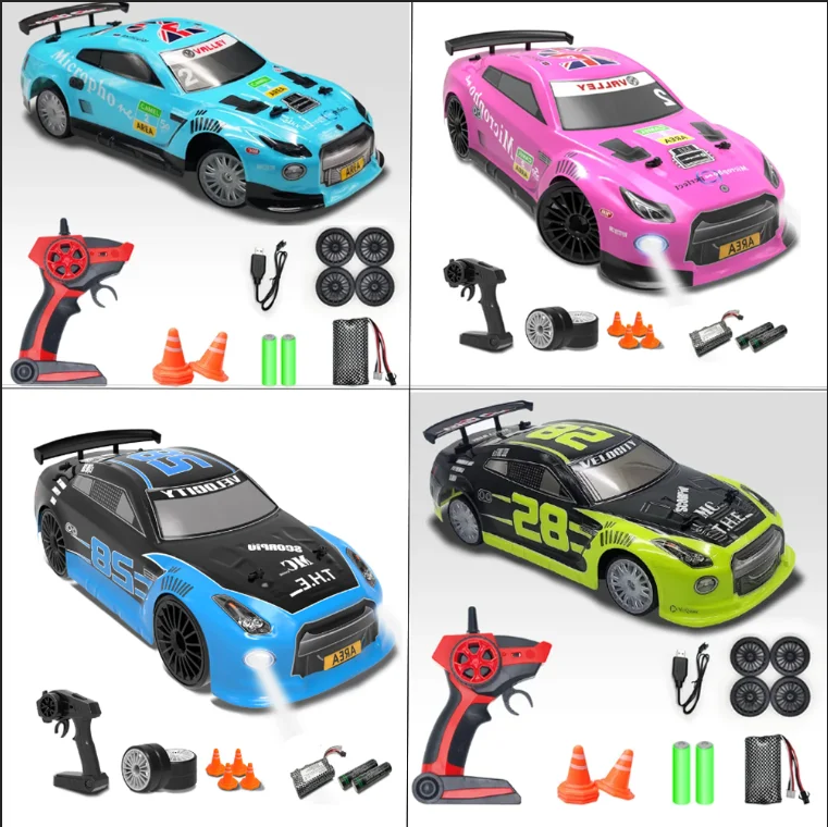 

78504-2 RC Car 1:14 4WD Drift Racing Car Model with Light Electric Remote Control Drift Racing Car Toy Boy Toys