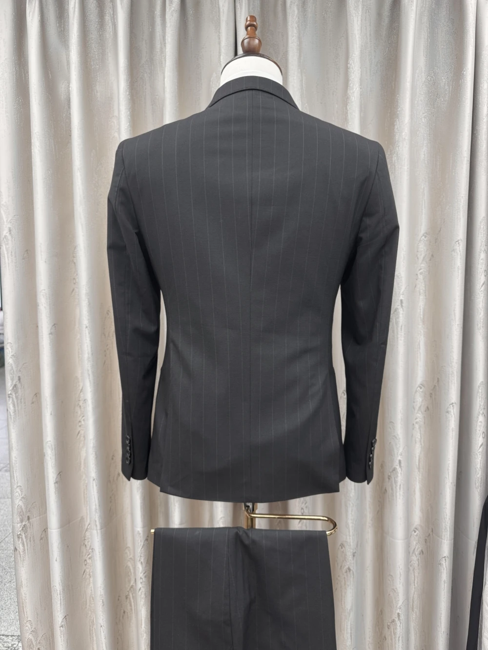 2026 novo conjunto de terno listrado 2 peças para homens conjuntos de noivo de casamento S-3XL bonito elegante masculino duplo breasted ternos festa de formatura wear