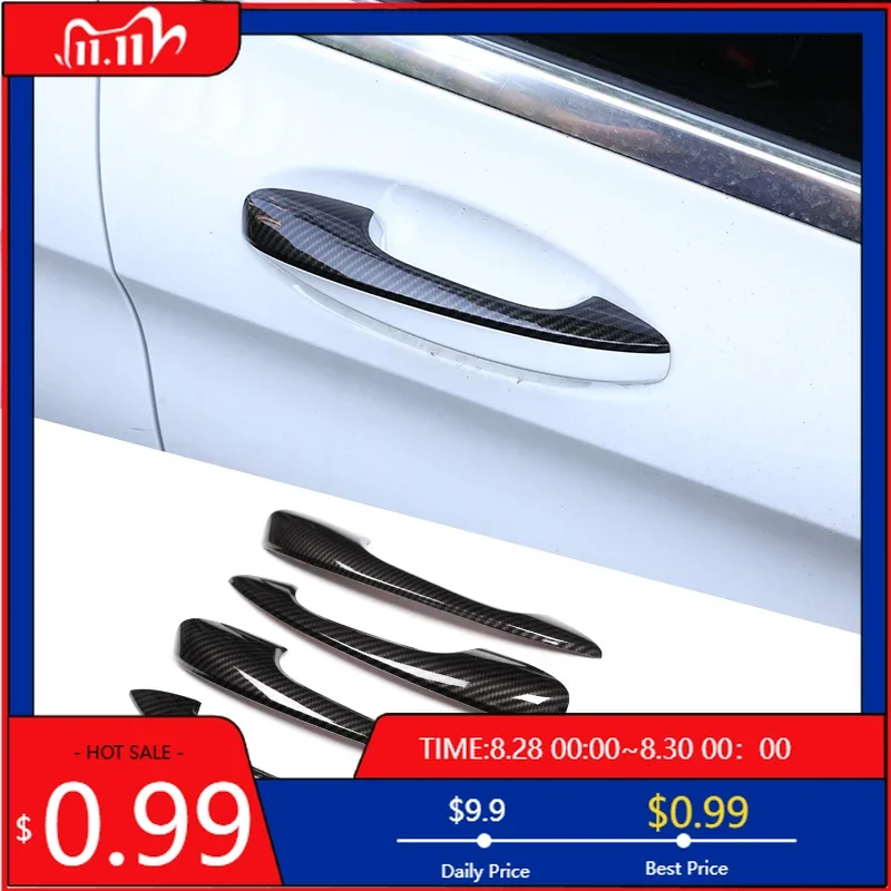 

Внутренние наклейки ABS с левой рукой для Mercedes Benz E Class W213 2016-2023 GLC X253 C Class W205 2015-2021 Автомобильная дверная ручка