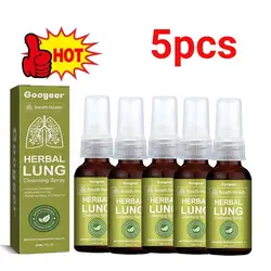 5X Lung Herbal Cleanser Spray Smokers Clear Nasal Mist Anti Snoring Congestion Relieves Solution Clear Dry Throat Breath Spray