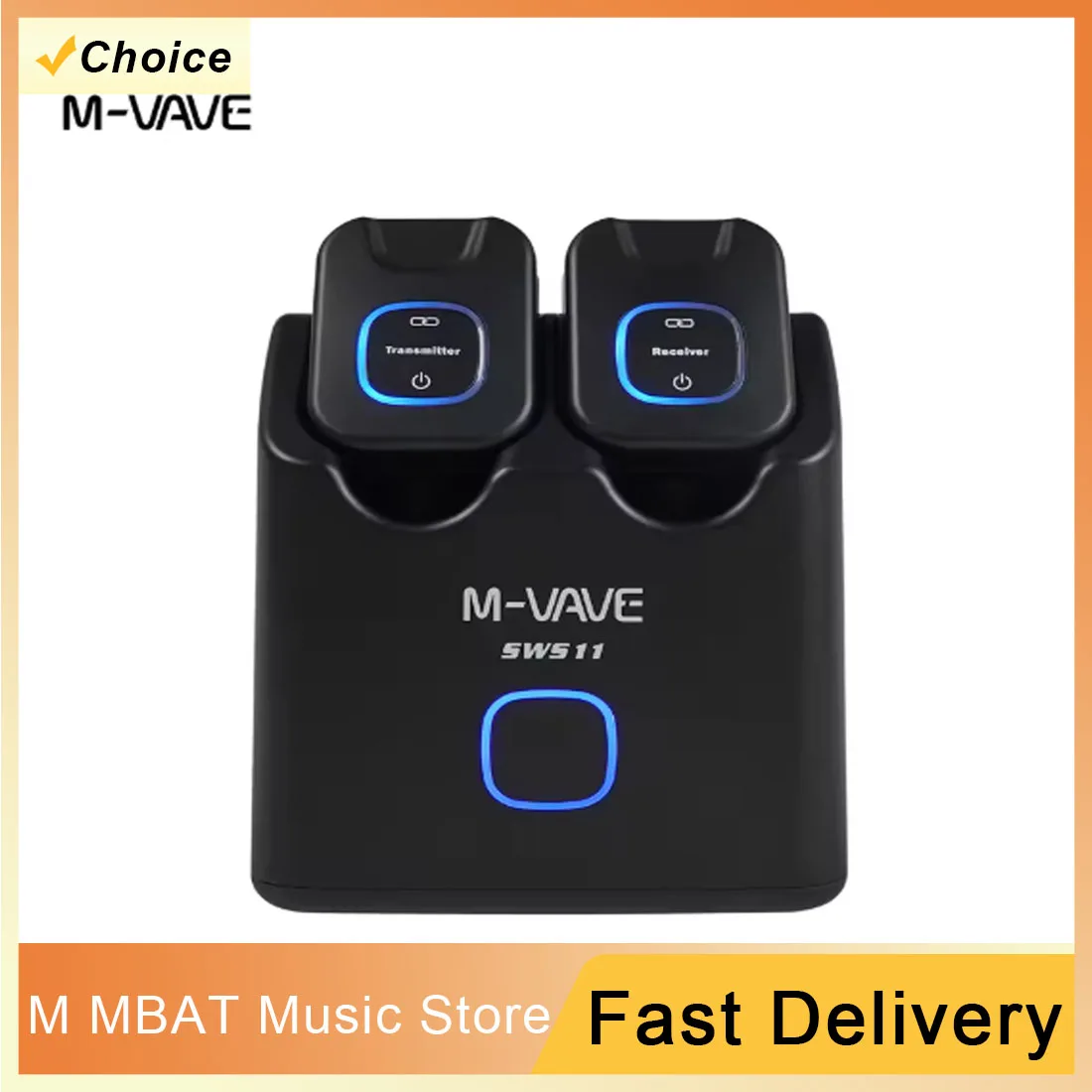 M-VAVE WP-11 Wireless Guitar System 5.8GHz Digital Wireless Guitar Transmitter and Receiver with Portable Charging Case Parts