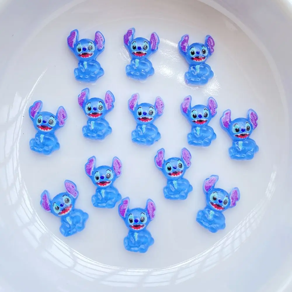 50 Pcs New Mini Kawaii Cartoon Animal Big Eared Monster Series Resin Scrapbook Diy Bow Decor Manicure Accessories Crafts - Image 5