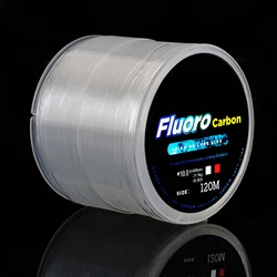 120M Fluorocarbon Coated Fishing Line 1.5-4.5 # Nylon Wire Carbon Fiber Lead Fishing Lure Wire Sinking Line Fishing Line