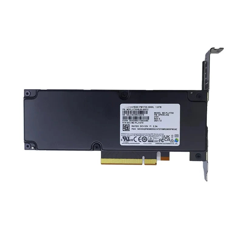 لسامسونج MZ-PLJ1T60 الأصلي PM1735 1.6TB PCIe 4.0x8 SSD مؤسسي HHL قرص صلب خارجي NVMe خادم قرص صلب عالي الأداء