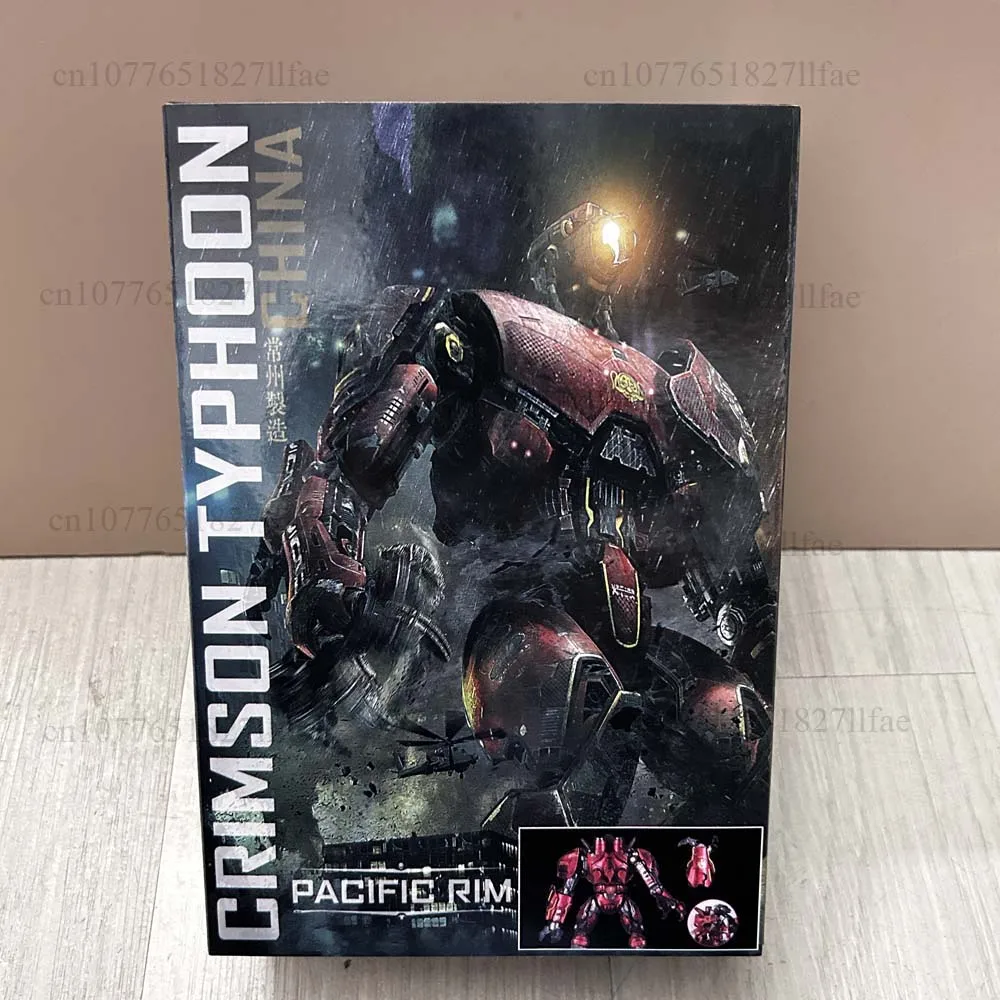 Pacific Rim Figure Red Tramp Crimson Typhoon China Mecha Bandai Jaeger With LED Model Toys Joint Movable Doll Room Ornament