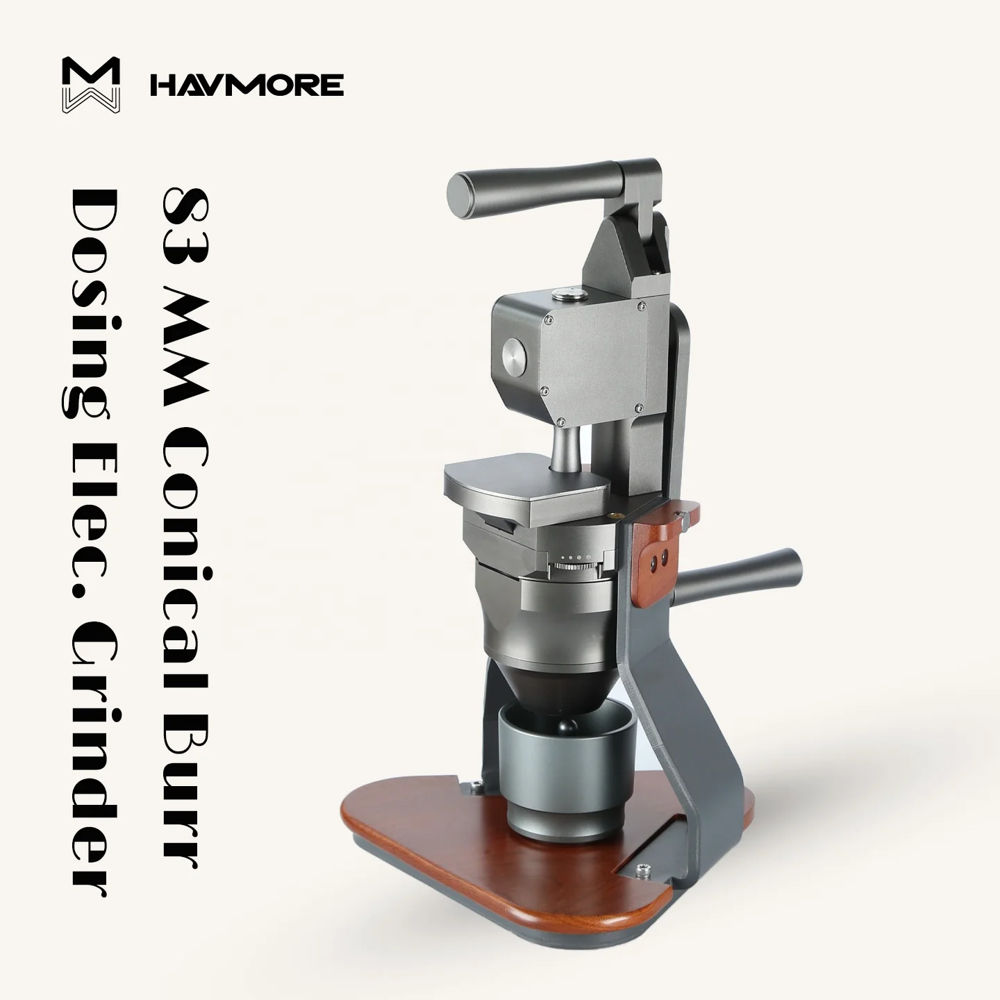 New Design 83MM Conical Burr Handmade Espresso Coffee Grinder for Household Use