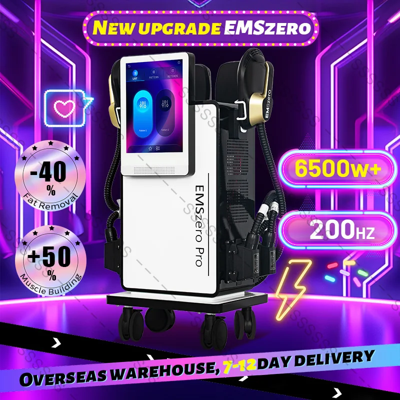 Professional EMSzero NEO RF Ultra PRO 6500W Machine 2025 EMS Body Sculpting Machine EMS ZERO Muscle Stimulation Slimming